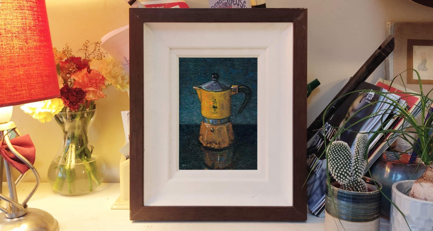 230200 Bialetti Solo Still Life. Original Study Artwork. product image (2)