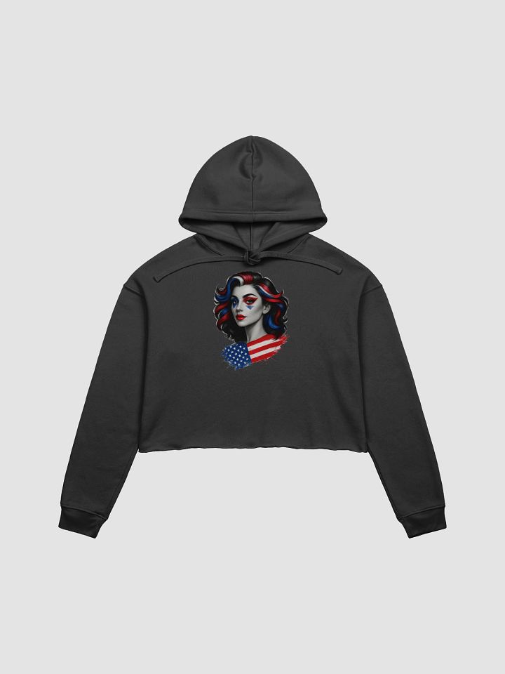 USA Patriotic Pride Crop Hoodie product image (4)