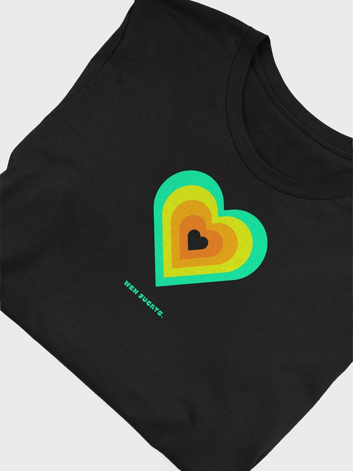 Cheeky heart T-Shirt "Wen juckts." - green orange product image (2)