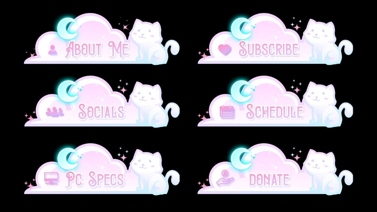 Dreamy Cat Twitch Panels product image (1)