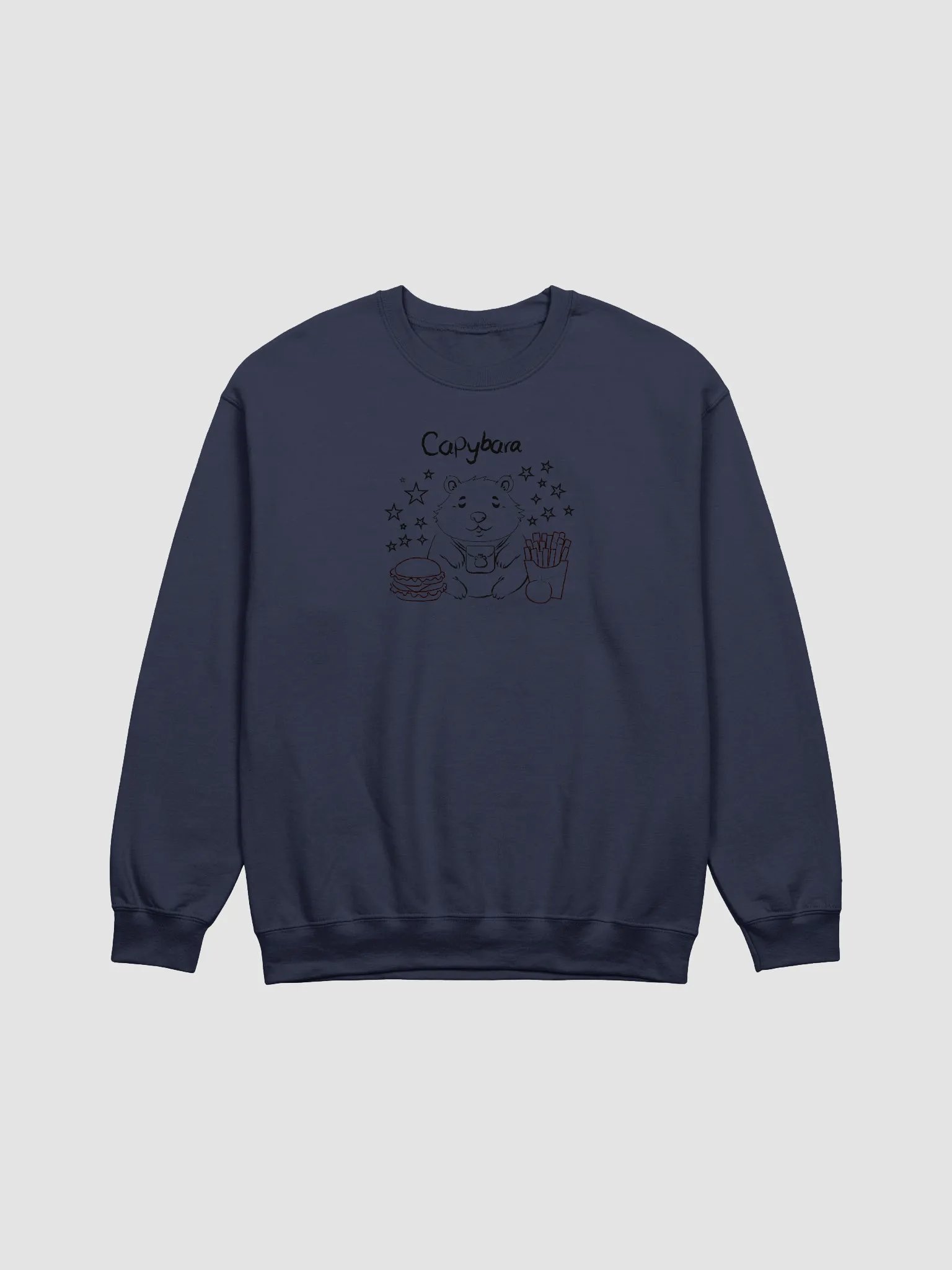 Capybara's Lunch Break Crewneck Sweatshirt product image (1)