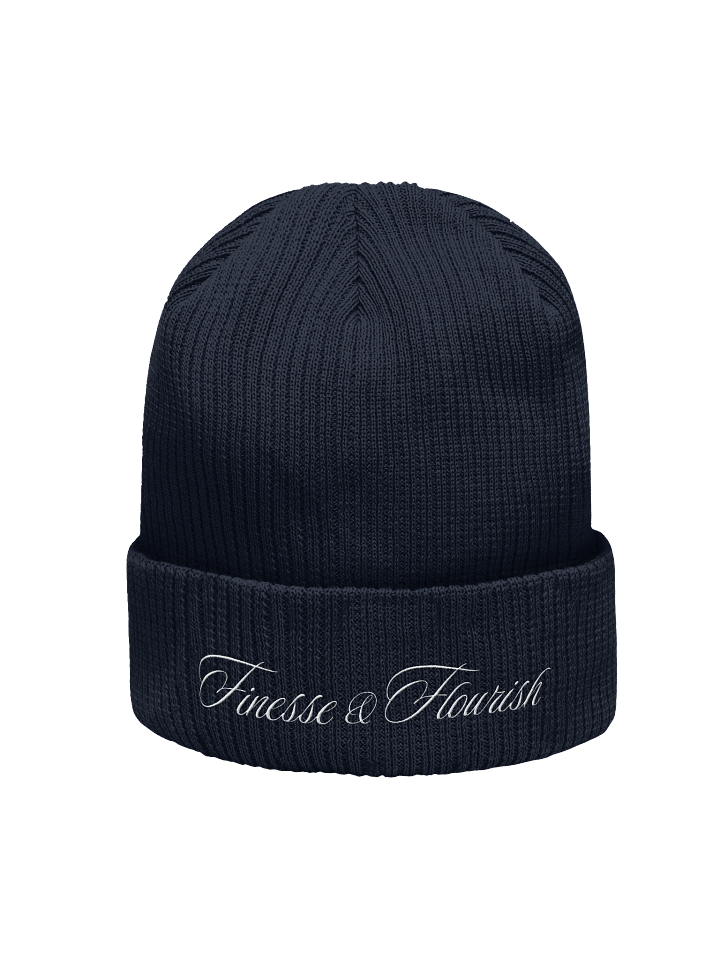 F&F Signature Organic Ribbed Beanie (WHT) product image (1)