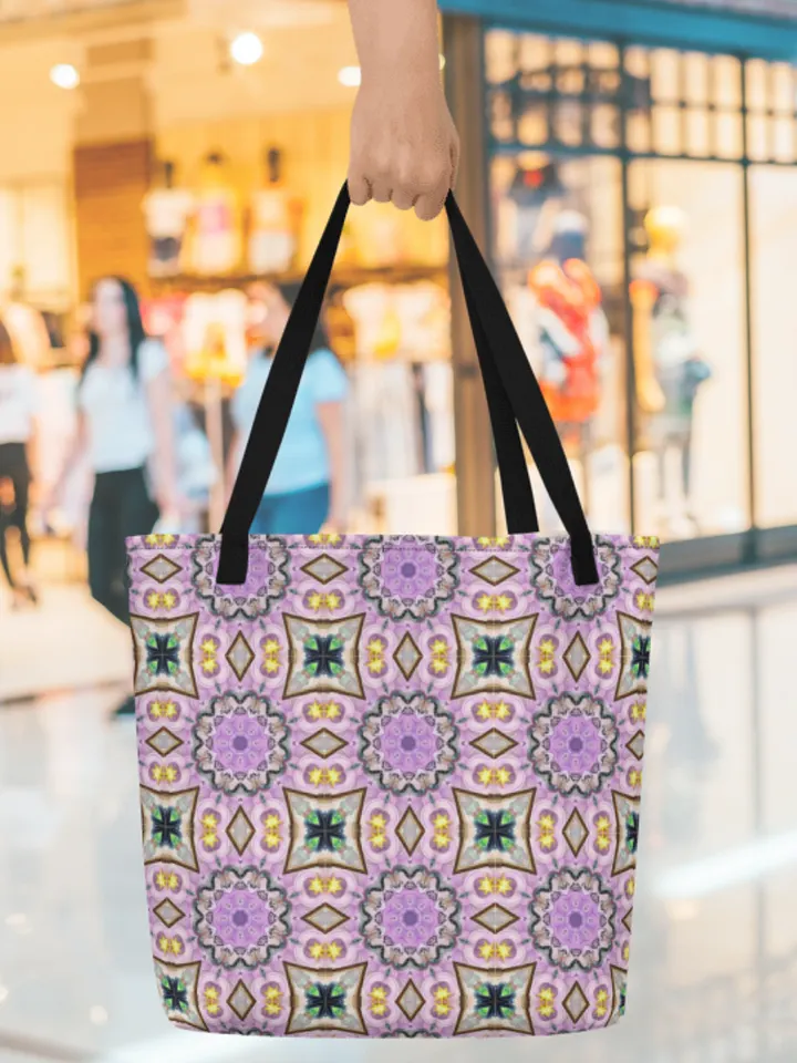 Kaleidoscopic Floral Symphony Tote Bag product image (1)