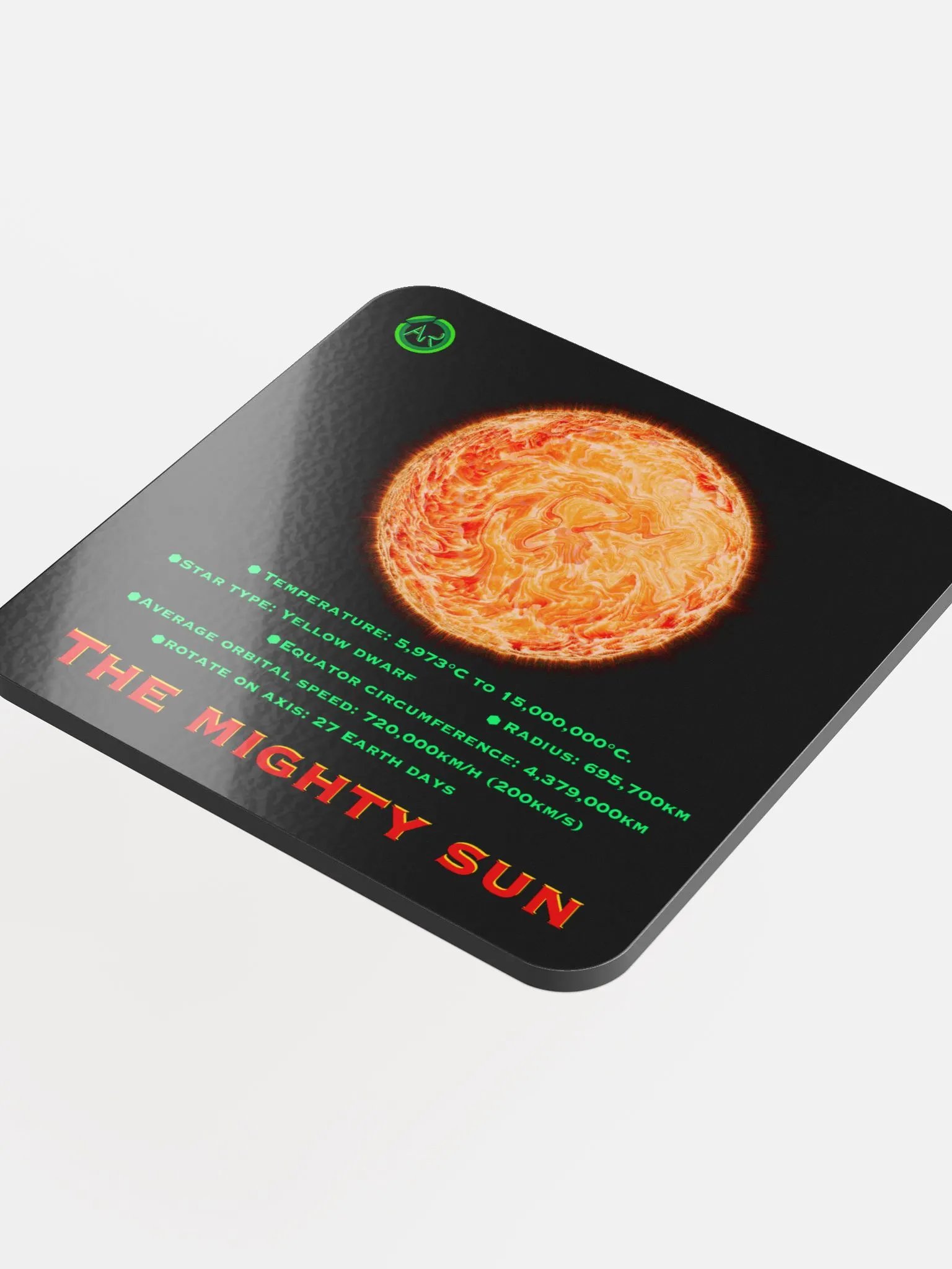 The Mighty Sun Collection - Glossed Cork Coaster product image (1)