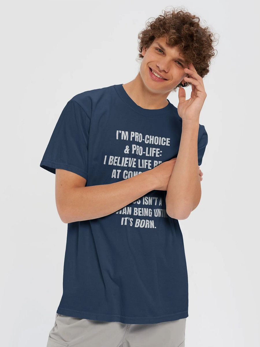 Pro-Choice & Pro-Life Monochrome Unisex Tee product image (5)