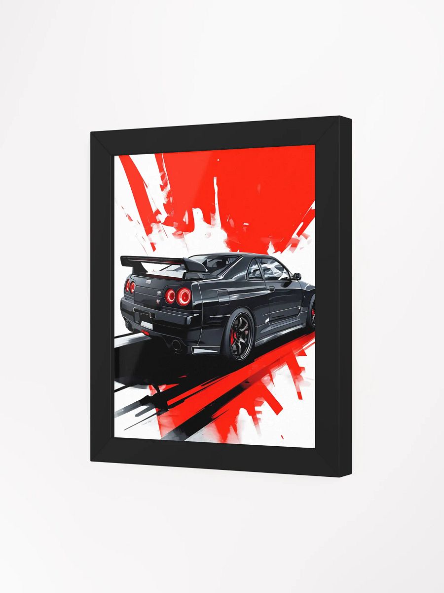Stylized Sports Car Rear View Poster product image (11)