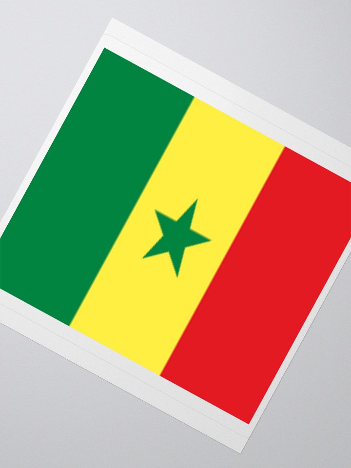 Senegal Flag Sticker - Durable Vinyl for Indoor Use - Multiple Sizes Available product image (4)