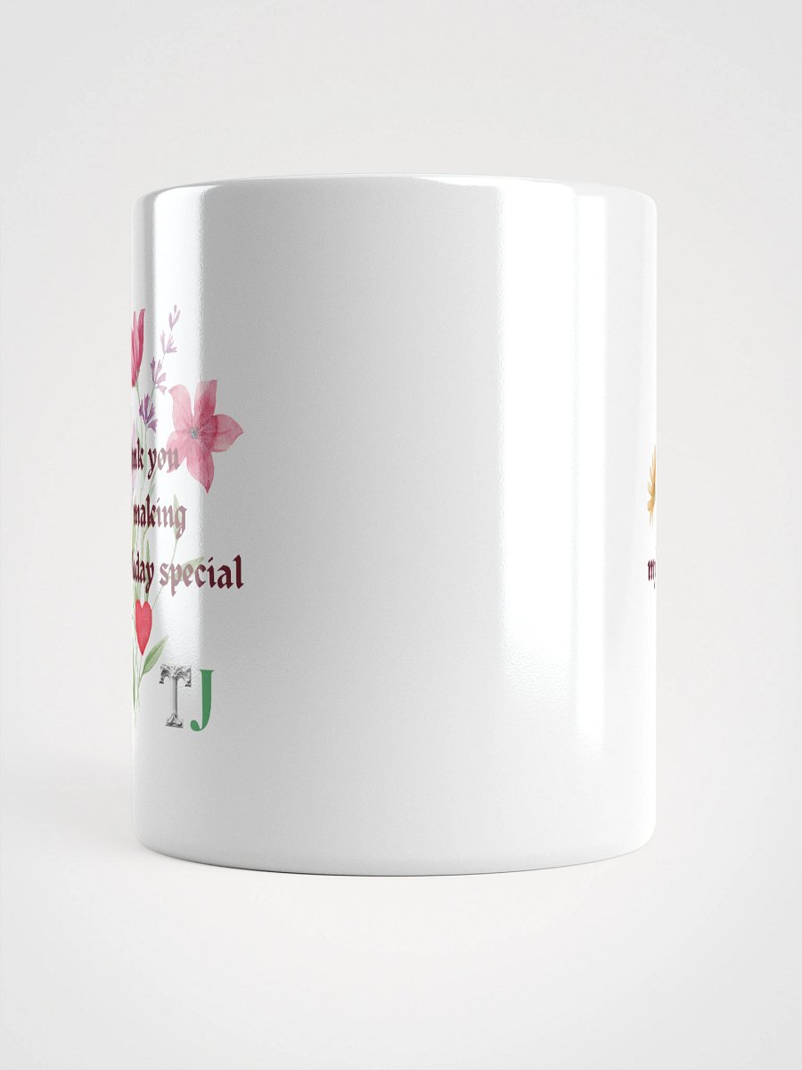 Customizable Special Birthday Thanks White Glossy Mug product image (6)