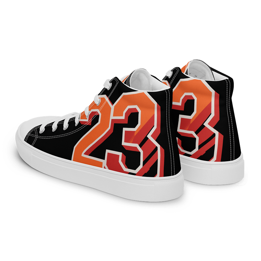 Custom "23" Black Canvas High Tops product image (5)