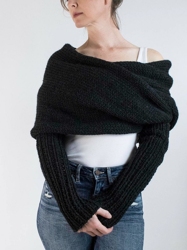 Cozy Sweater Scarf Knitting Pattern PDF - Twilight product image (1)