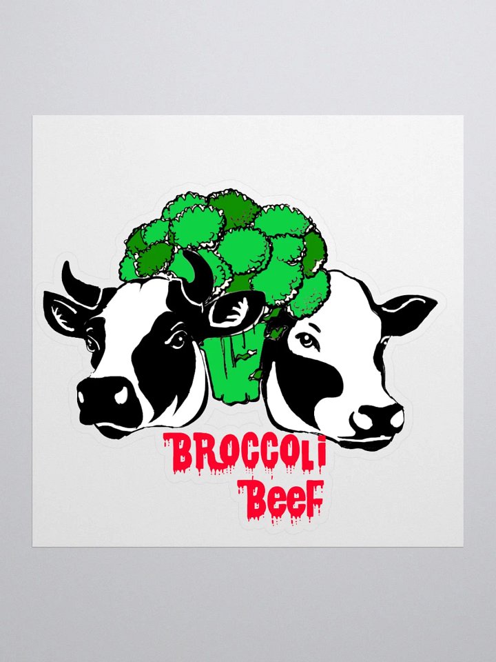 Broccoli Beef Retro Sticker product image (1)
