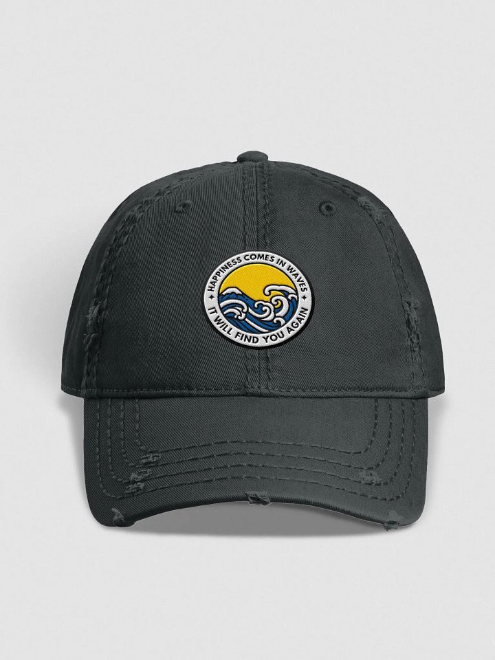 "Happiness Comes In Waves" Distressed Dad Hat product image (1)