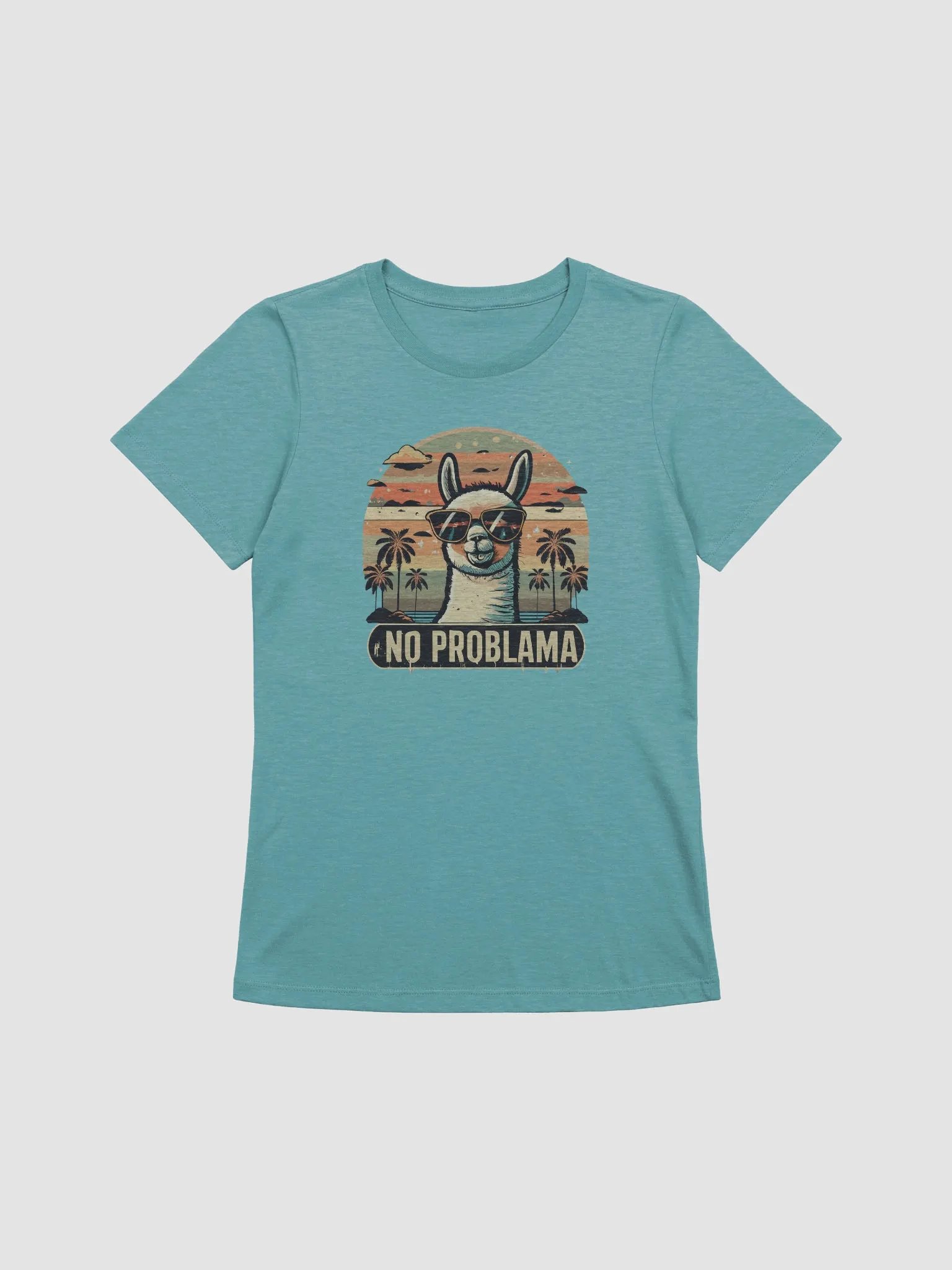 Chill Llama: Sunset Saga Women's Tee product image (2)
