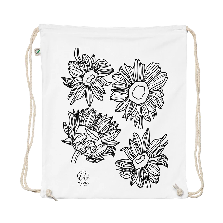 Doodle Flowers Drawstring Bag product image (1)