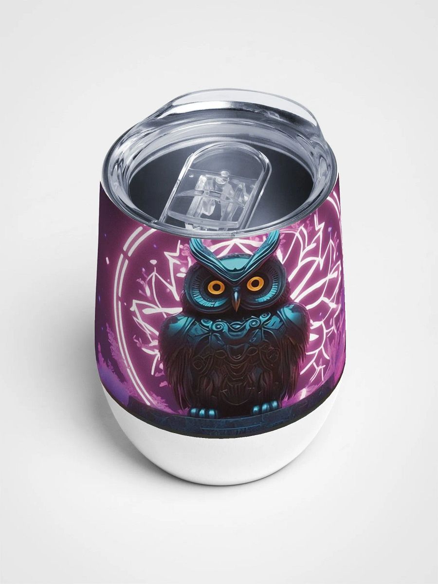 Neon Owl Wine Tumbler product image (4)