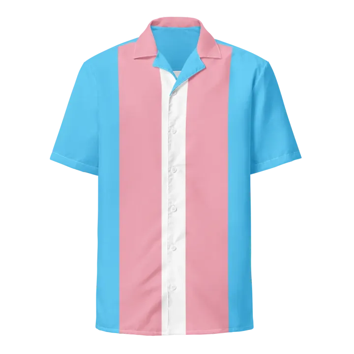 Trans Pride Flag - All-Over Hawaiian Shirt product image (1)