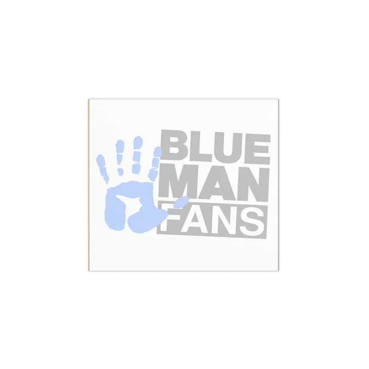 Blue Man Fans Hand Print Notepads product image (1)