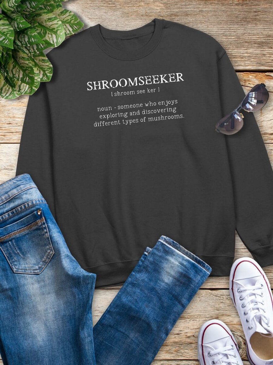 SHROOMSEEKER: Funny Mycology Definition Sweatshirt - Perfect Gift for Foraging Mushroom Lovers product image (3)