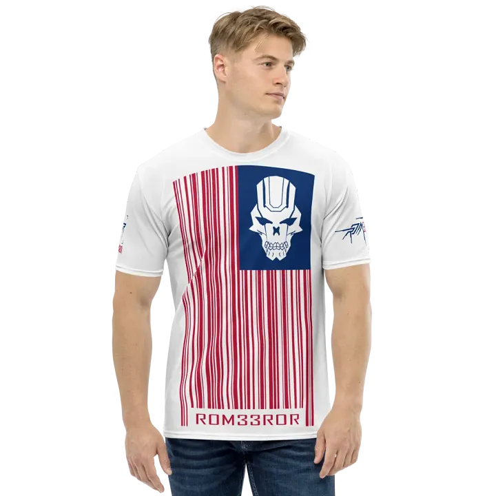 ROM33ROR American Flag Shirt White (AOP) product image (1)