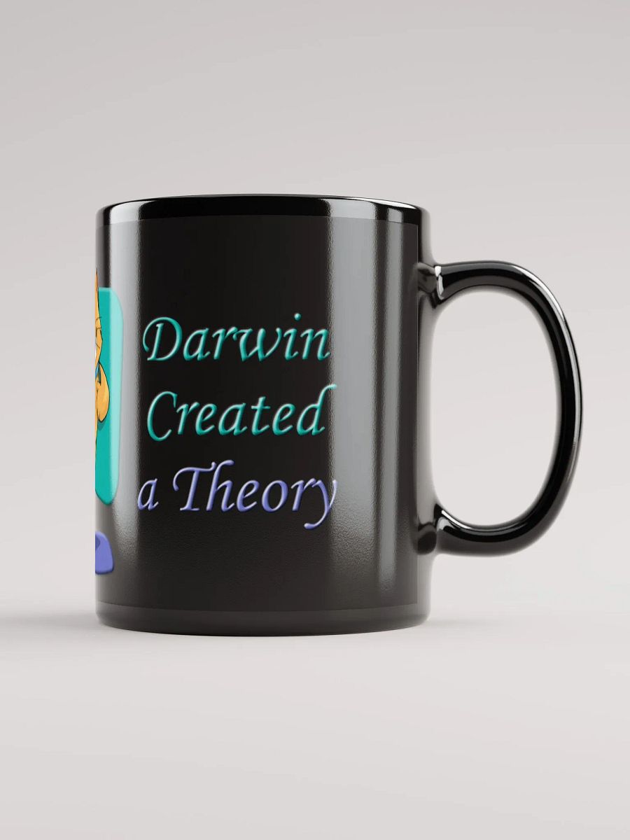 God and Darwin Cat Dance Black Mug product image (5)