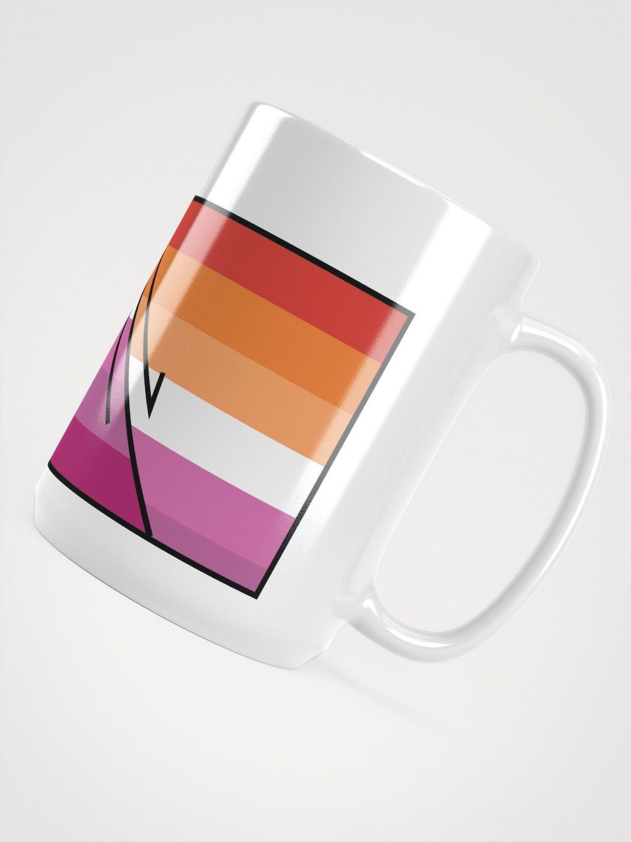 Faulted Pride Flags- Lesbian Mug product image (4)