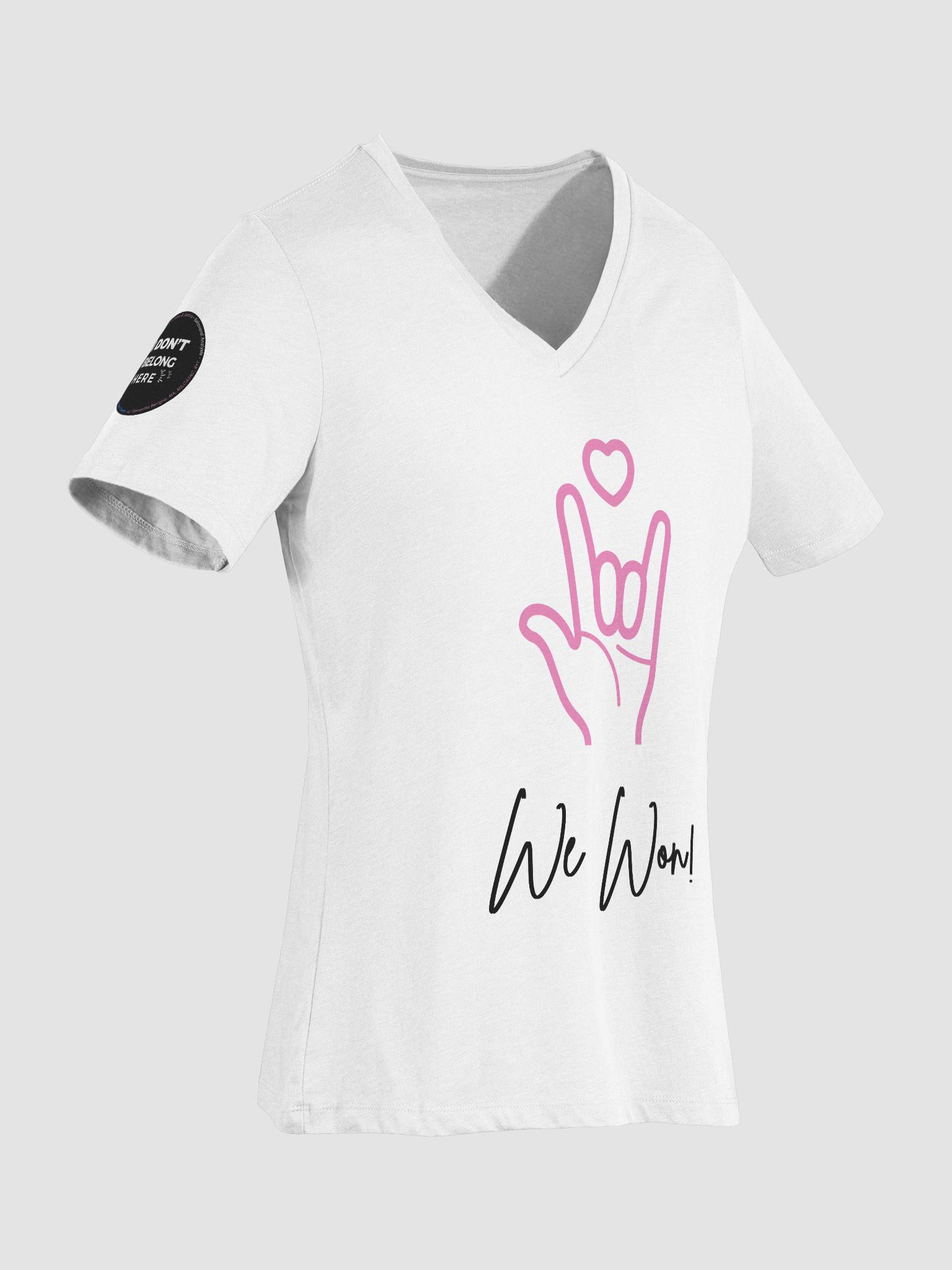 "We Won" IDBH V-Neck Woman's T-Shirt product image (4)