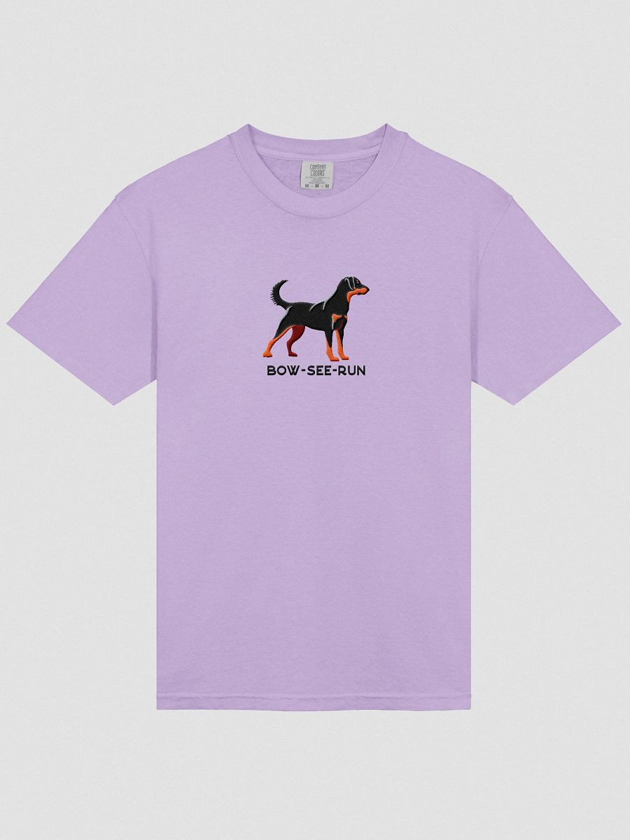 Bow-See-Run T-Shirt(Embroidered) of a Beauceron(Black & Tan) product image (43)
