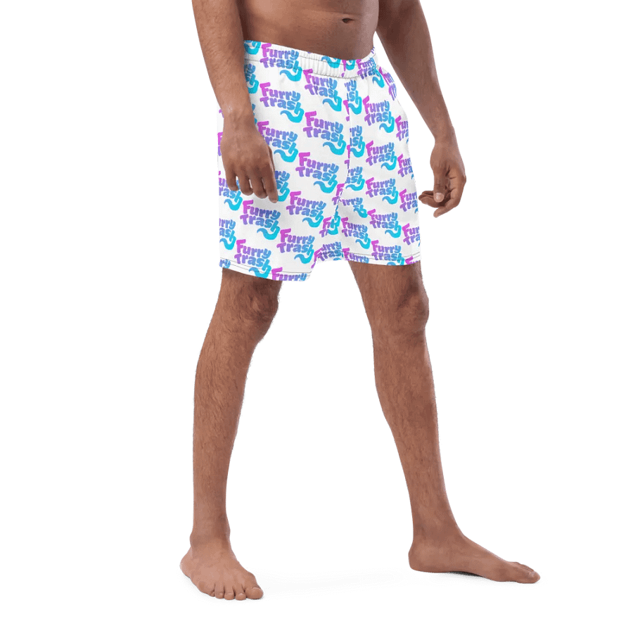 Patterned Swimtrunks - White product image (8)