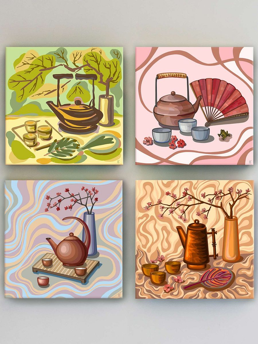 Tranquil Tea Time Canvas Set - Coffee Shop No. 8 product image (4)