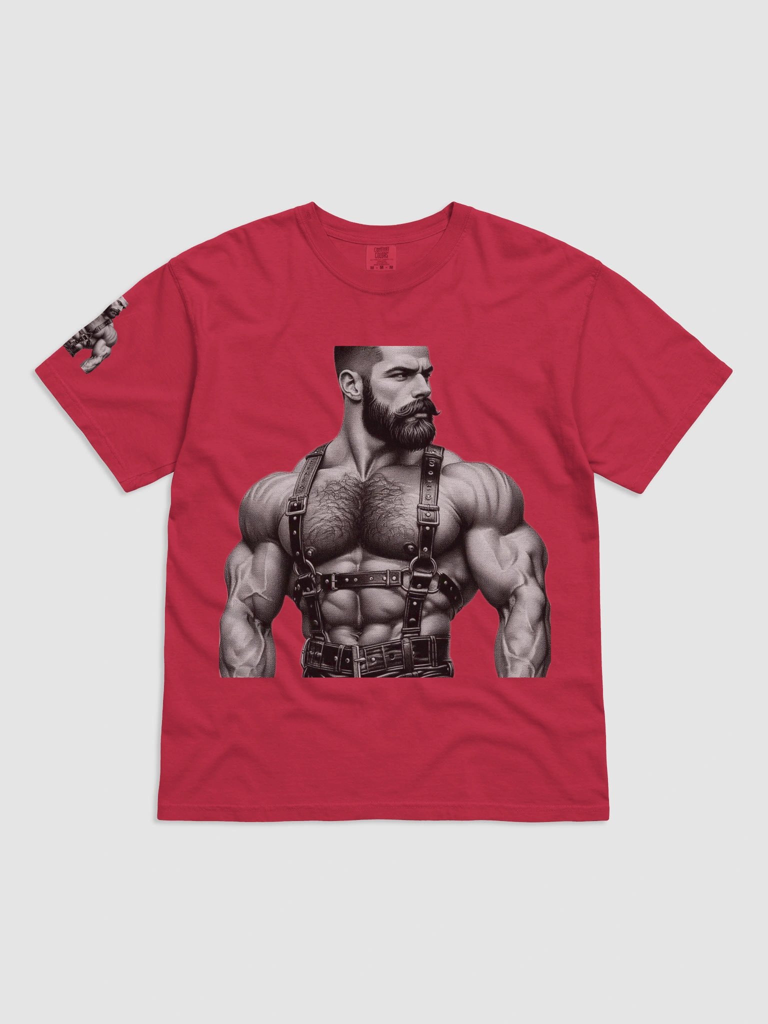 1940s Gay Power Leather Daddy Muscle Bear San Francisco Leder Pride Graphic Design product image (14)