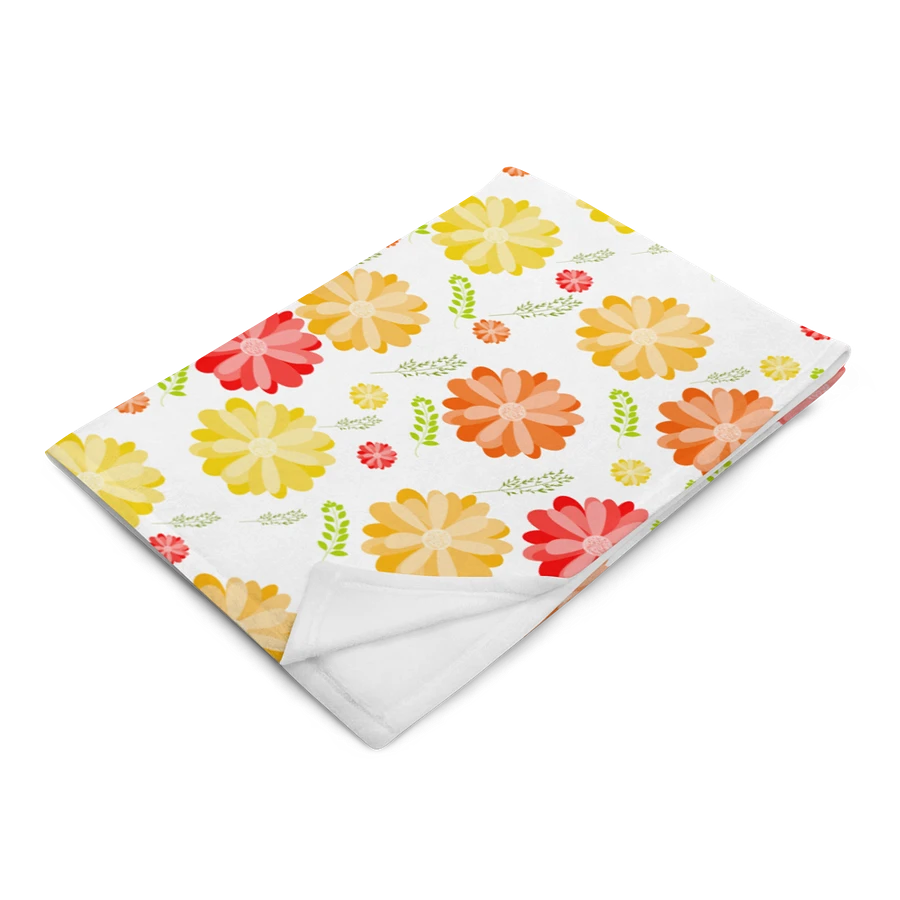 Orange Floral Blanket product image (3)