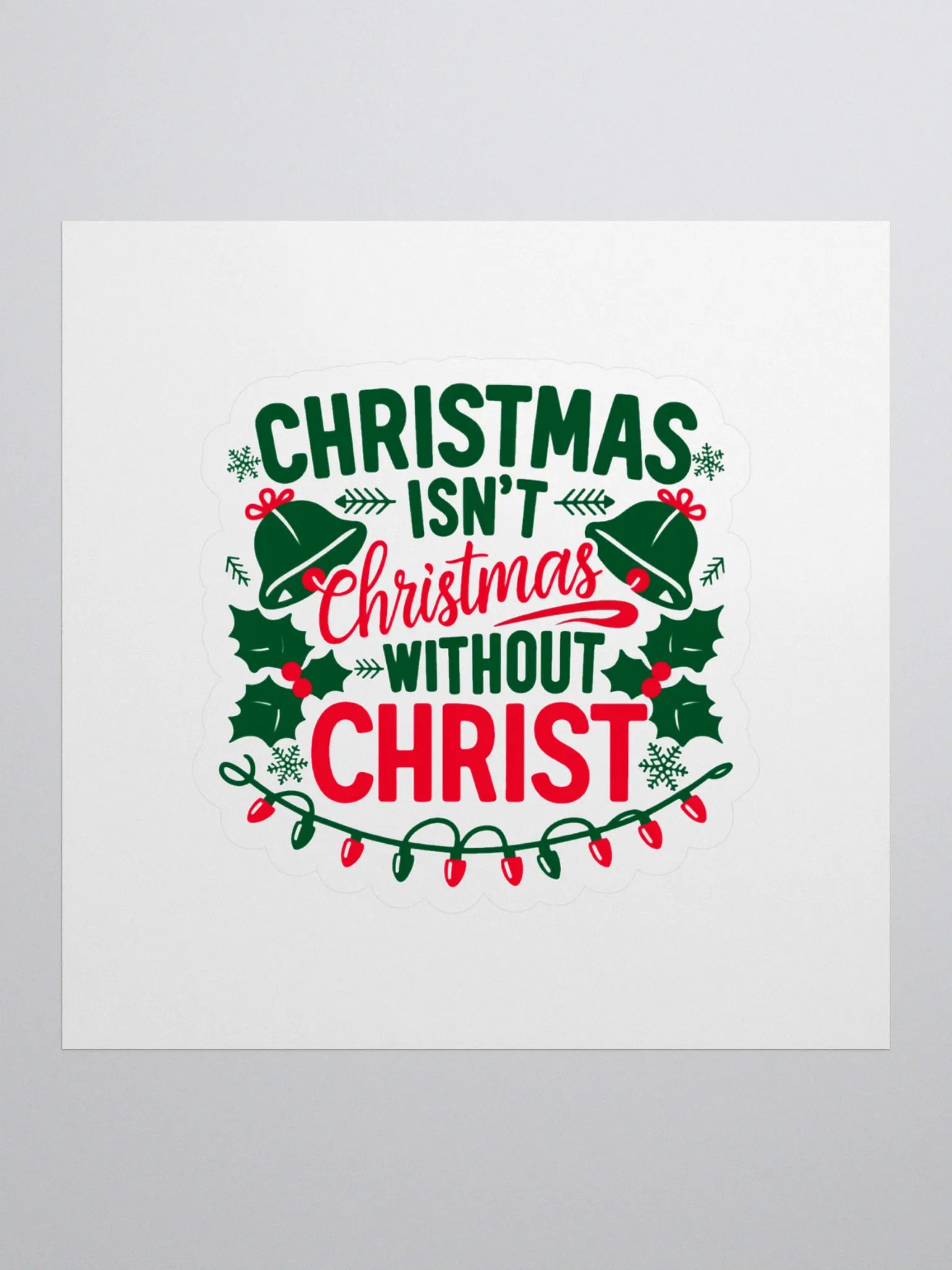 Christmas isn't Christmas Kiss Cut Stickers product image (1)