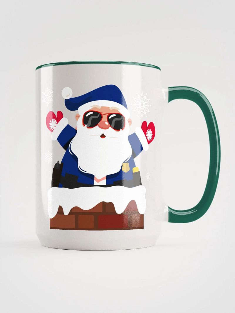 Police Navidad Santa Mug