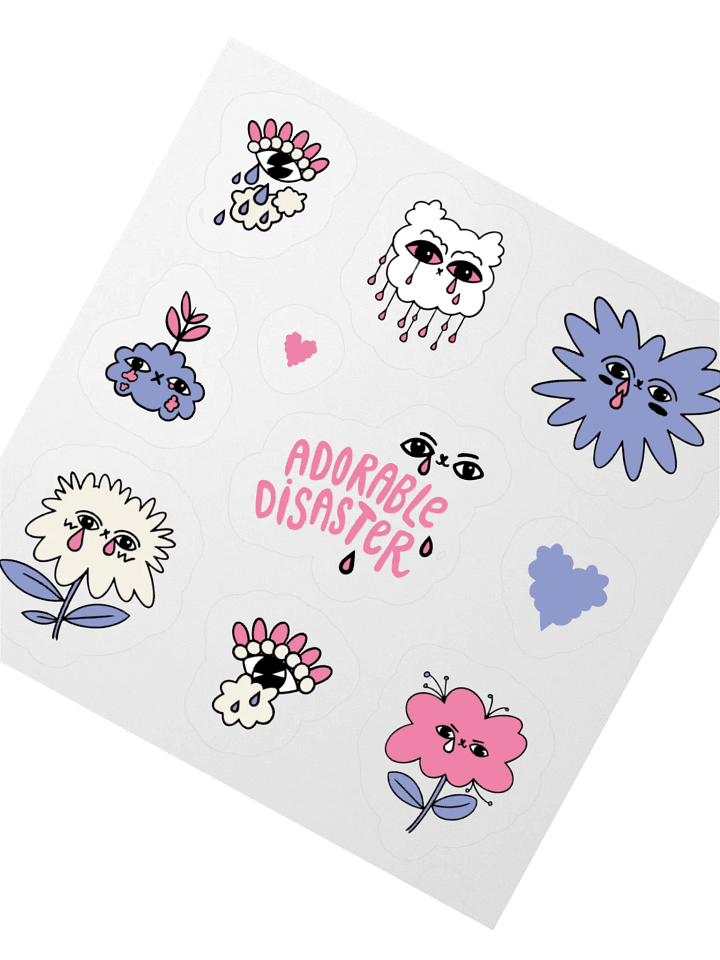 WLS Stickers 'Adorable Disaster' product image (2)