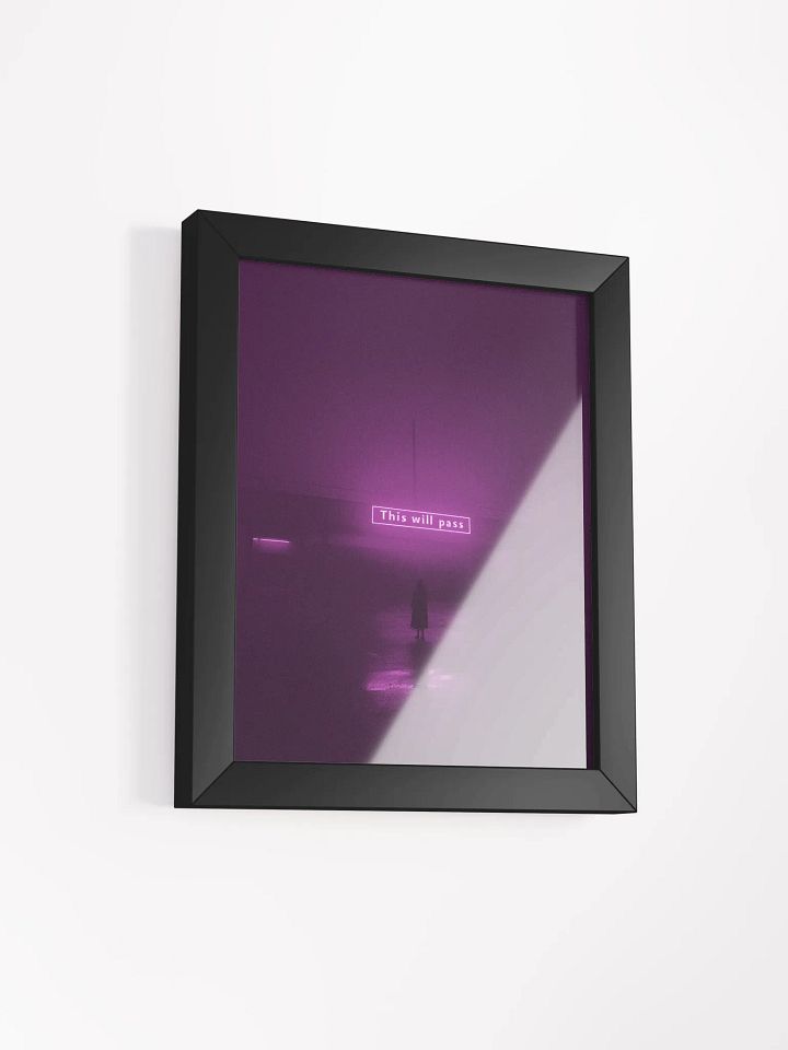 "This will pass" Framed Poster product image (24)