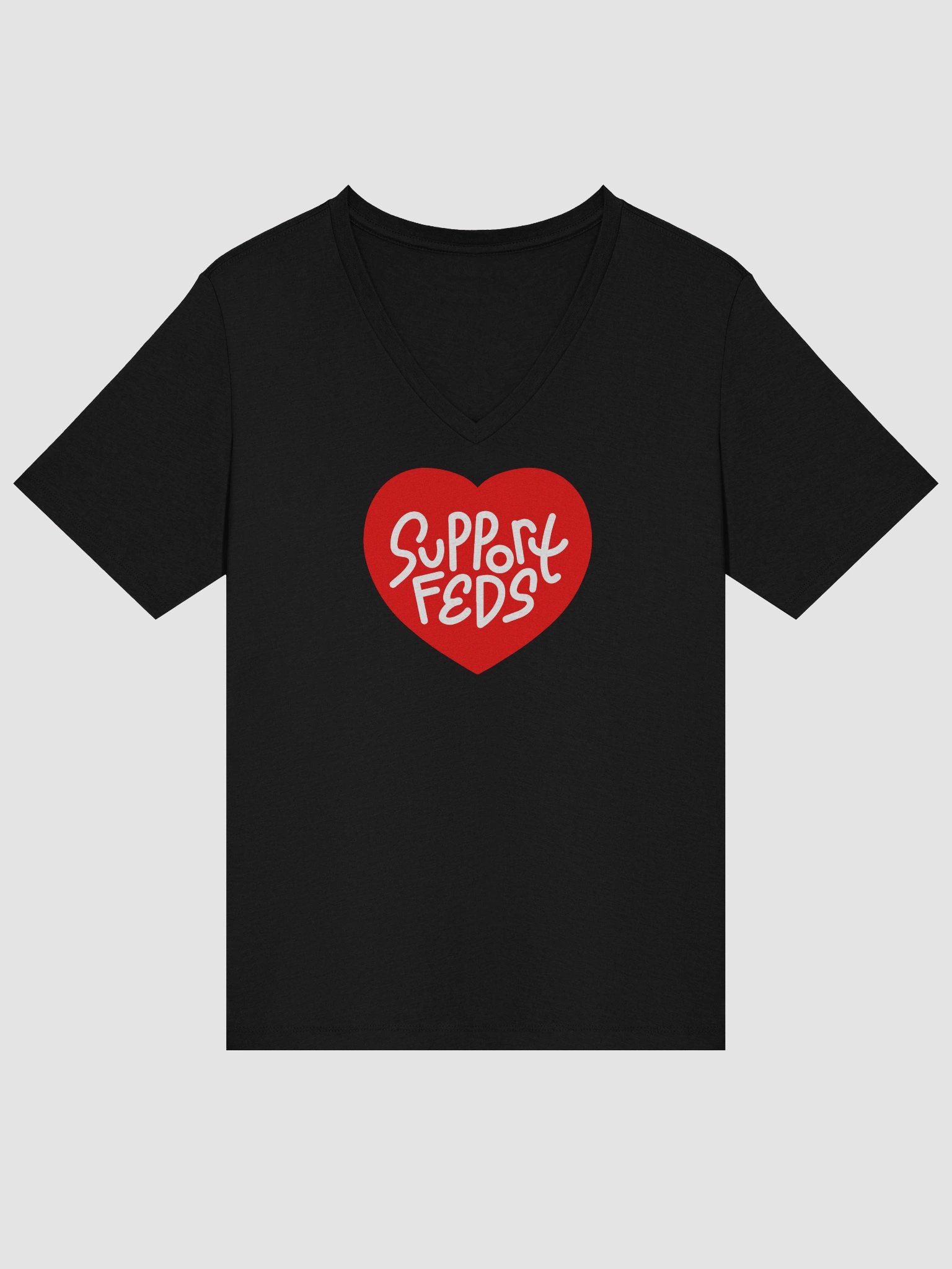 Support Feds Women's Cut V-Neck T-shirt product image (10)