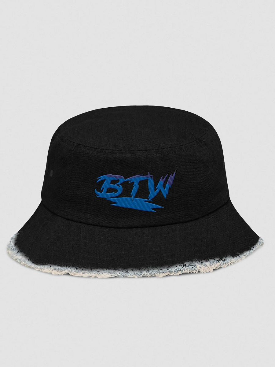 BTW Destressed denim bucket hat product image (4)