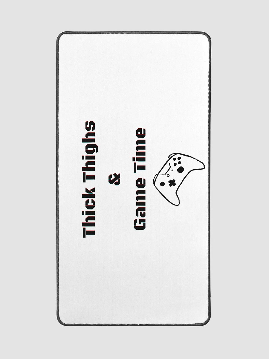 Thick Thighs and Game Time Desk Mat product image (2)