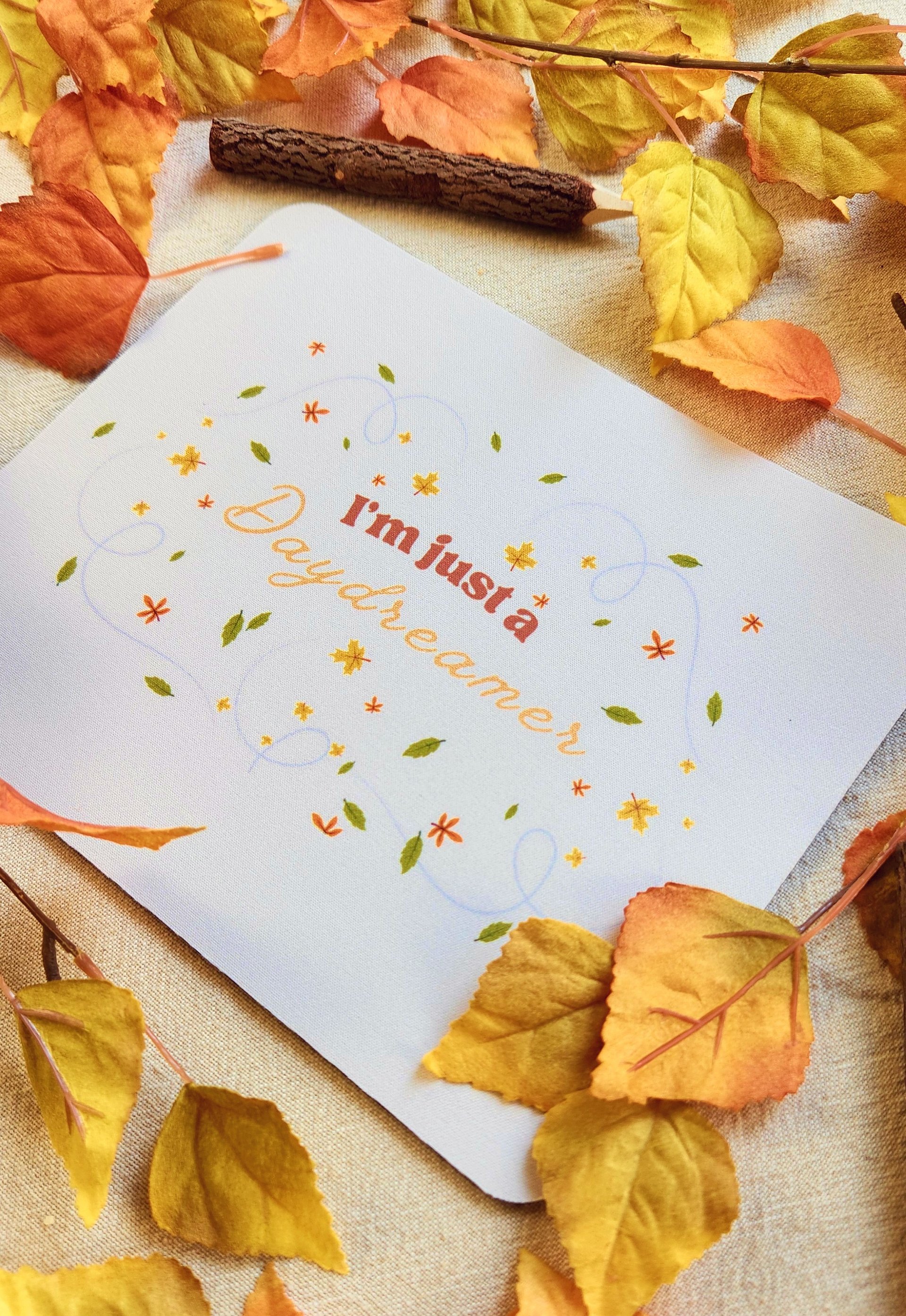 Autumn Daydreams Mouse Pad (Cream) product image (6)