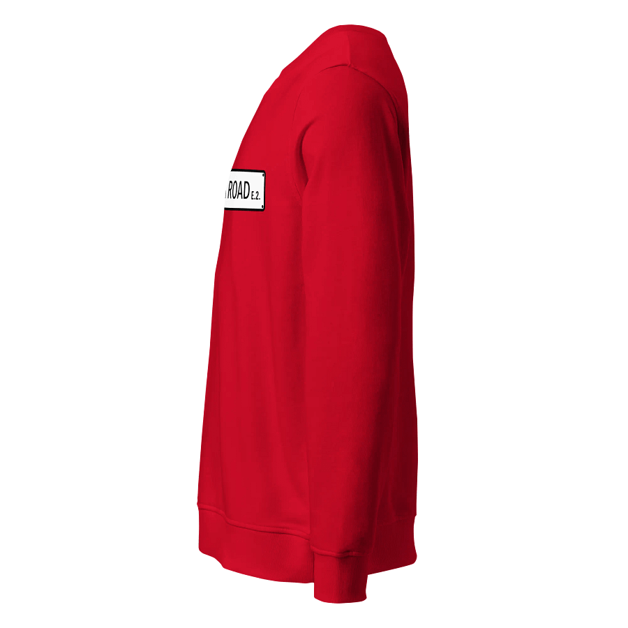 Columbia Road E.2. Unisex Organic Sweatshirt (Red) product image (3)
