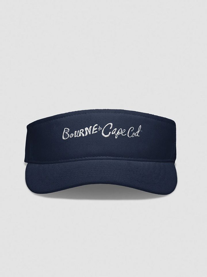 Men's | BOURNE to Cape Cod™ | Embroidered Flexfit Visor | Moisture-Wicking | Fast-Drying | Low Profile | Coastal Performance Style | White Embroidered Logo product image (3)