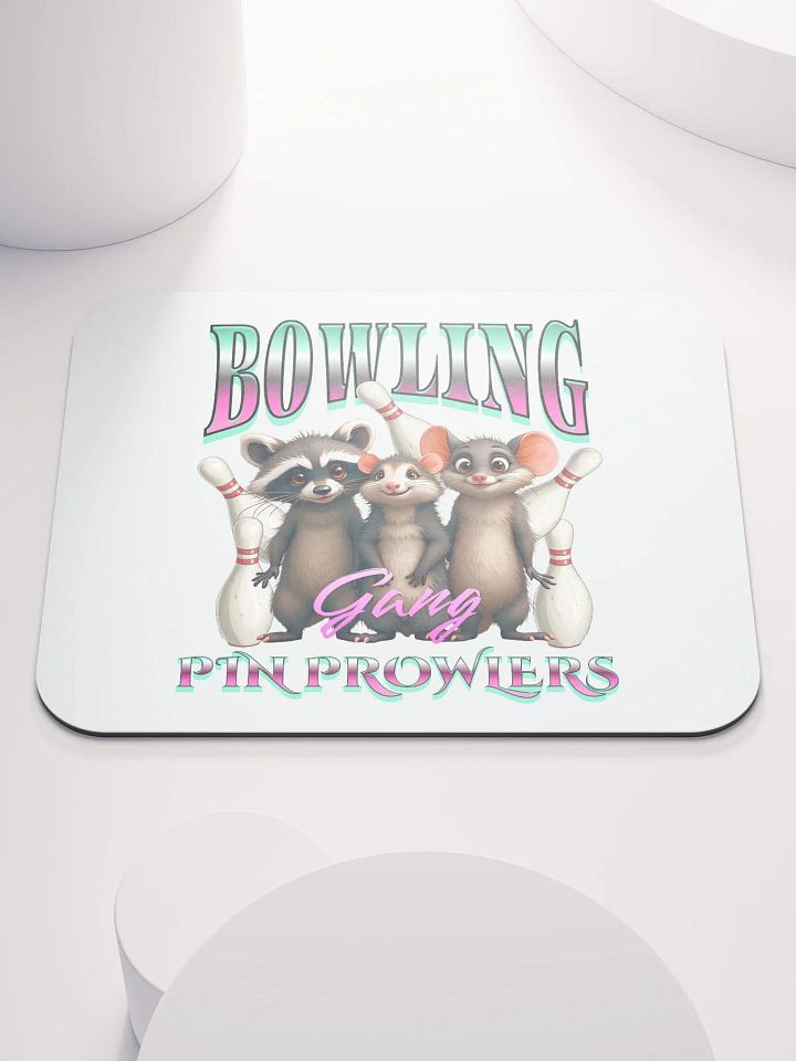 Bowling Gang Pin Prowlers Raccoon Mouse Pad product image (2)