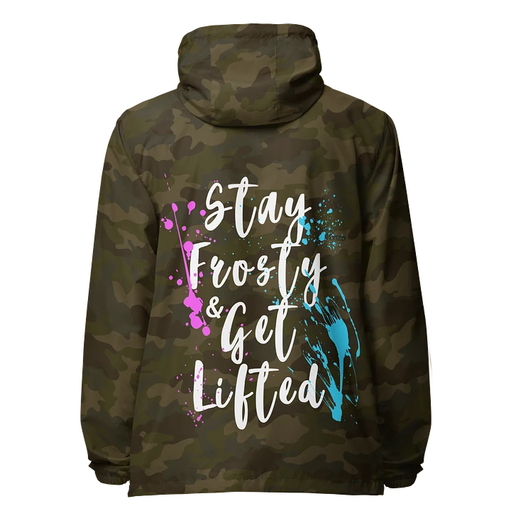 Stay Frosty & Get Lifted Painted Windbreaker product image (1)