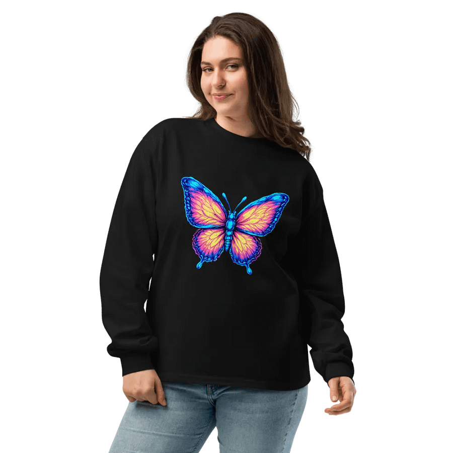 [Astral Butterfly] Unisex Premium Heavyweight Long Sleeve Shirt product image (6)