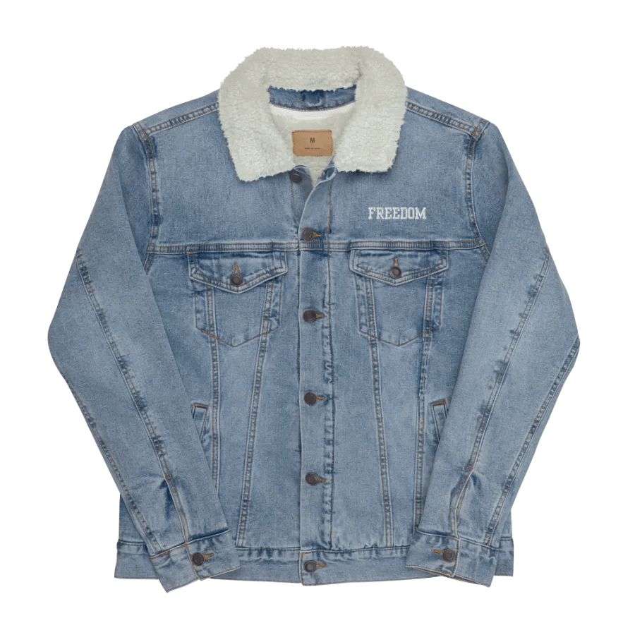 Freedom unisex Sherpa denim jacket product image (5)