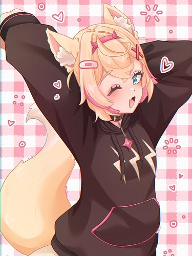 Mococo hoodie version! 🩷 #mococo #fuwamoco #fwmc #hololive #holoadvent #animeart #animestyle #csp