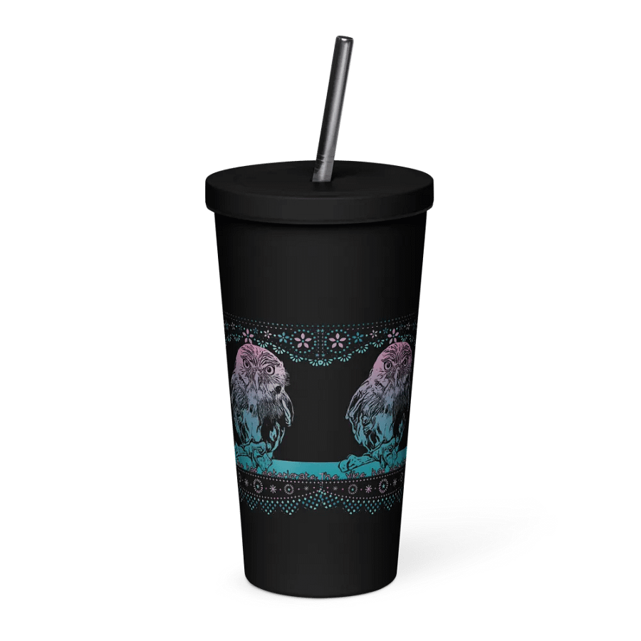 KC, The Vibe (owl), Black Tumbler product image (4)