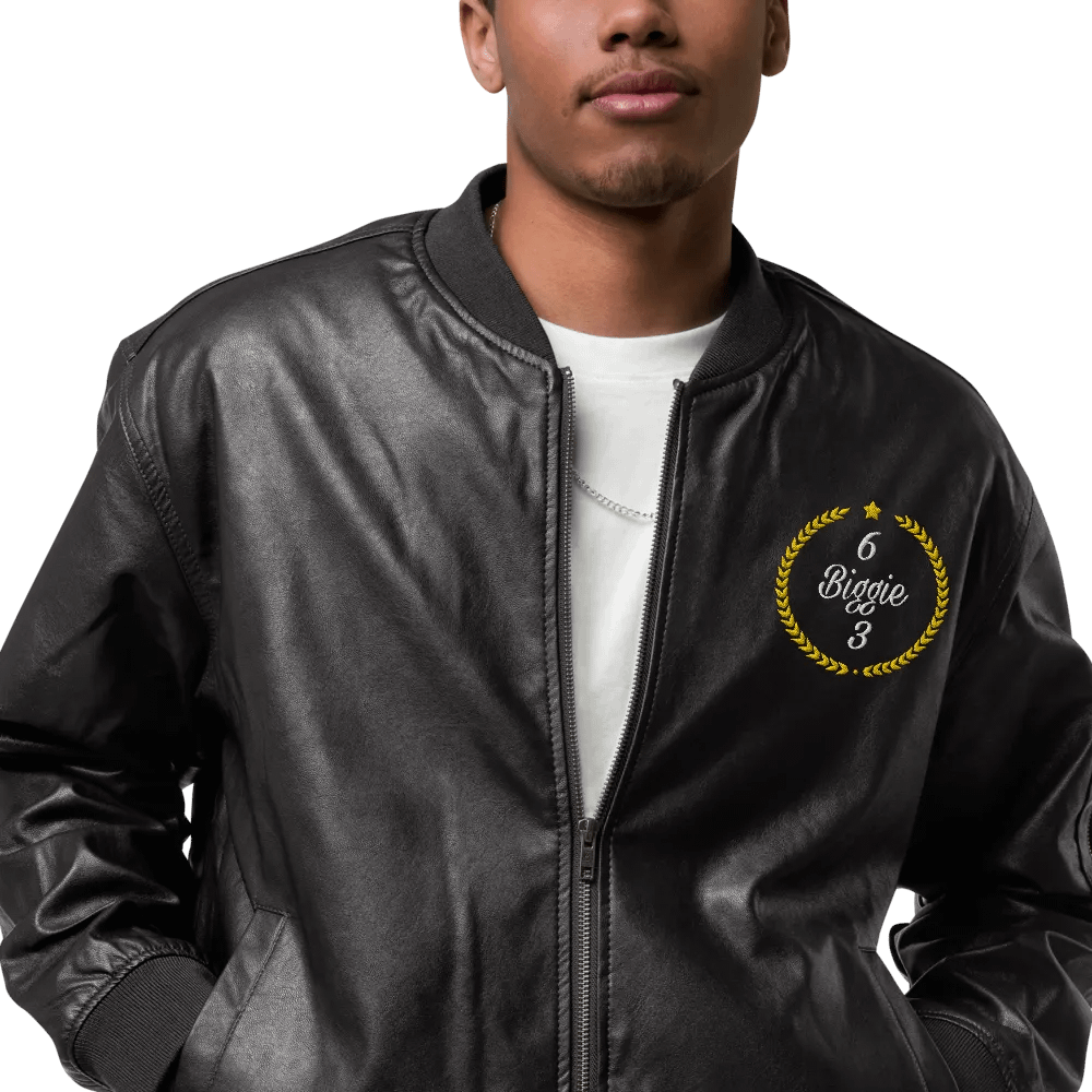 Urbanite Classic Faux Leather Bomber product image (6)