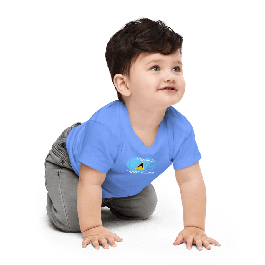 Saint Lucian Heart Baby Tee product image (9)