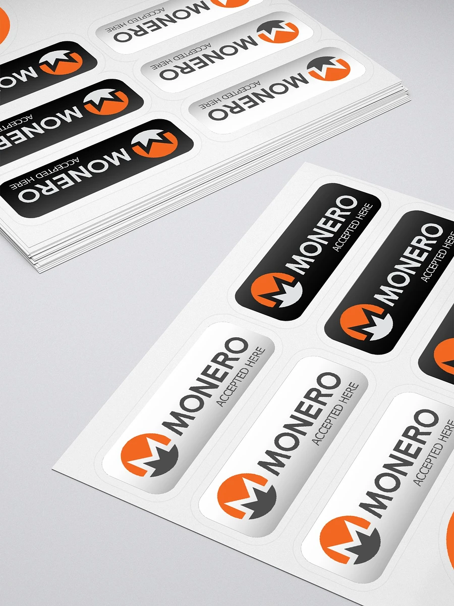 Monero Accepted Here Stickers product image (4)
